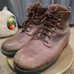 Men's Durable Brown Leather Boots
